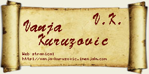 Vanja Kuruzović vizit kartica